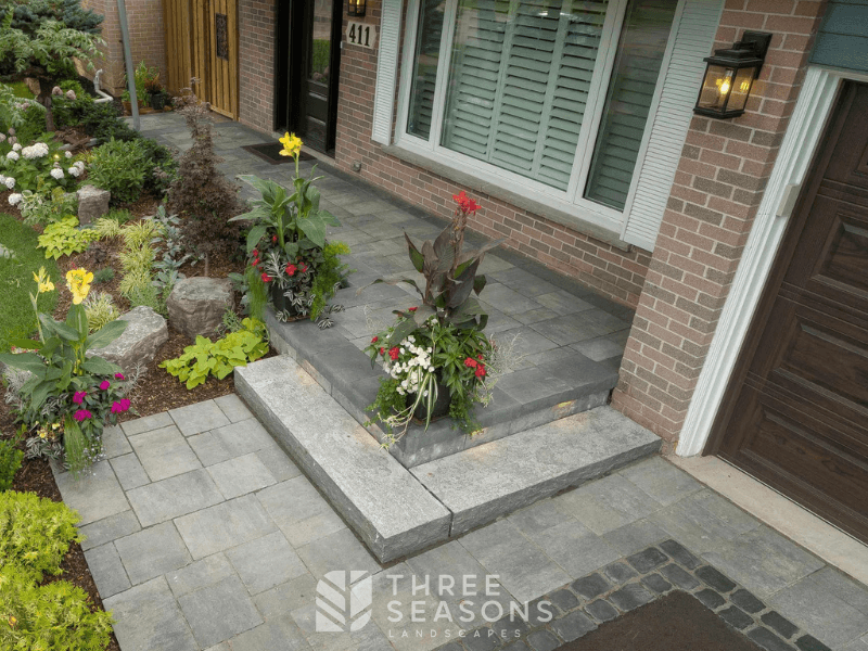 Silver Grey Steps Three Seasons